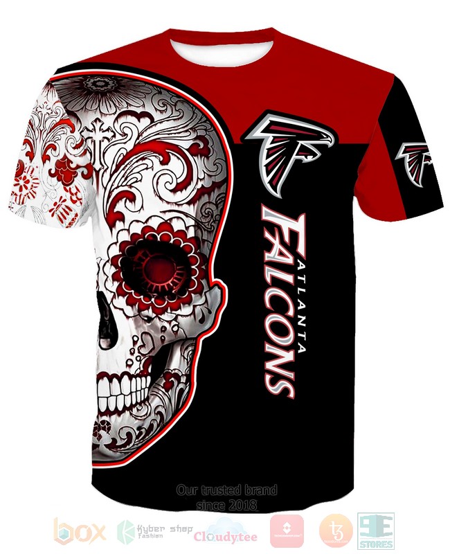 BEST Atlanta Falcons NFL Skull 3D T-Shirt, Hoodies 5 Atlanta Falcons NFL Skull 3D Hoodie Shirt 1 2 3 4