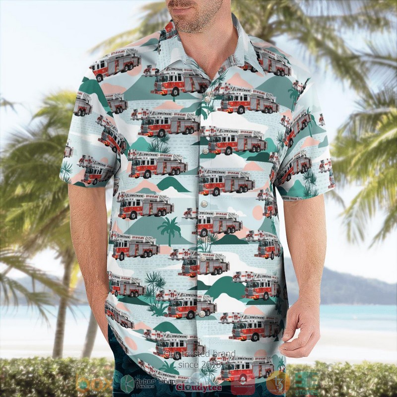 Atlanta Fire Rescue Department Georgia Fire Truck Hawaiian shirt 3 Atlanta Fire Rescue Department Georgia Fire Truck Hawaiian shirt word2