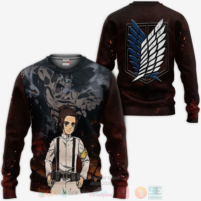 Attack On Tian Gabi Braun AOT Final Season Anime 3D Hoodie Bomber Jacket 1