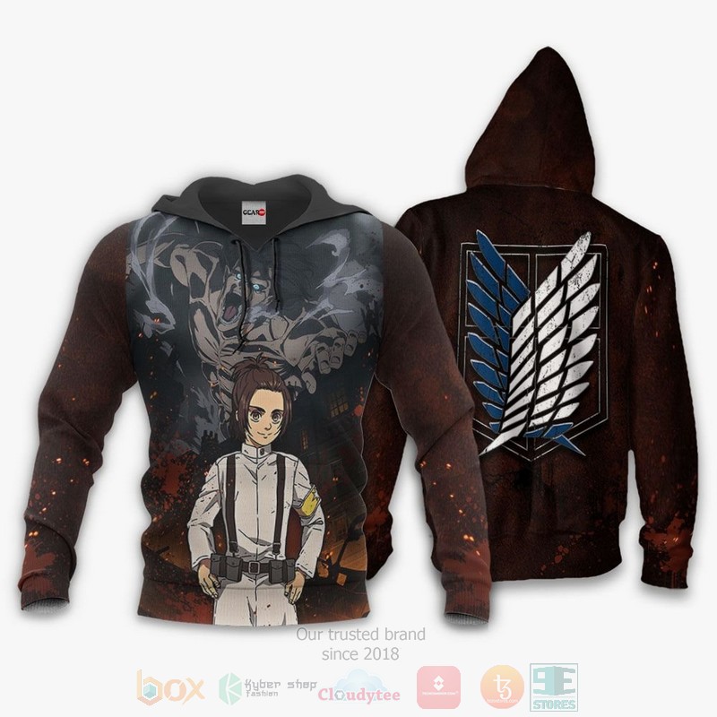 Attack On Tian Gabi Braun AOT Final Season Anime 3D Hoodie Bomber Jacket 1 2