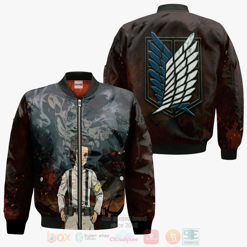 Attack On Tian Gabi Braun AOT Final Season Anime 3D Hoodie Bomber Jacket 1 2 3