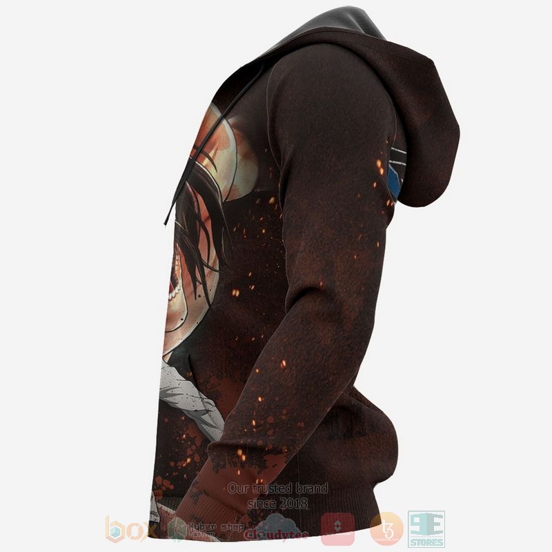 BEST Anime Attack On Titan Eren Yeager AOT Final Season All Over Print Hoodie-Bomber Jacket 6 Attack On Titan Eren Yeager AOT Final Season Anime 3D Hoodie Bomber Jacket 1 2 3 4 5
