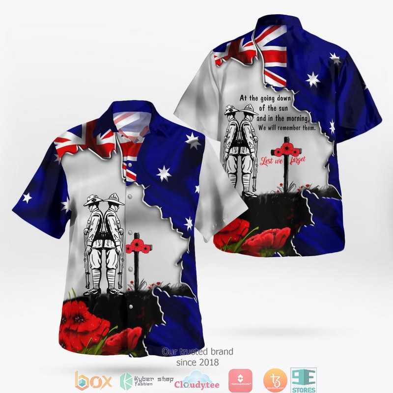 Australia ANZAC Day We Will Remember Them Hawaiian shirt 9 Australia ANZAC Day We Will Remember Them Hawaiian shirt word1