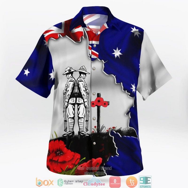 Australia ANZAC Day We Will Remember Them Hawaiian shirt 3 Australia ANZAC Day We Will Remember Them Hawaiian shirt word2