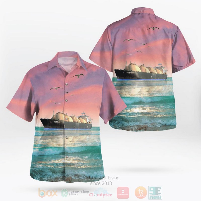 BEST Australia NORTHWEST SANDERLING LNG Tanker 3D Aloha Shirt 1 BEST Australia NORTHWEST SANDERLING LNG Tanker 3D Aloha Shirt word2