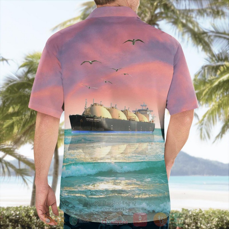 BEST Australia NORTHWEST SANDERLING LNG Tanker 3D Aloha Shirt 2 BEST Australia NORTHWEST SANDERLING LNG Tanker 3D Aloha Shirt word2