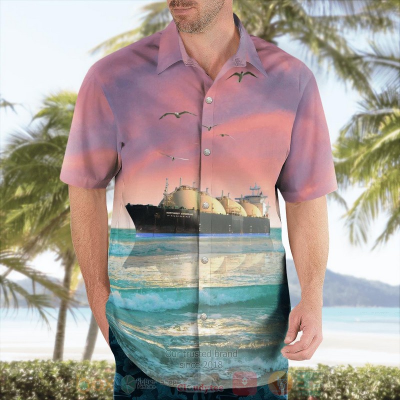 BEST Australia NORTHWEST SANDERLING LNG Tanker 3D Aloha Shirt 4 BEST Australia NORTHWEST SANDERLING LNG Tanker 3D Aloha Shirt word2