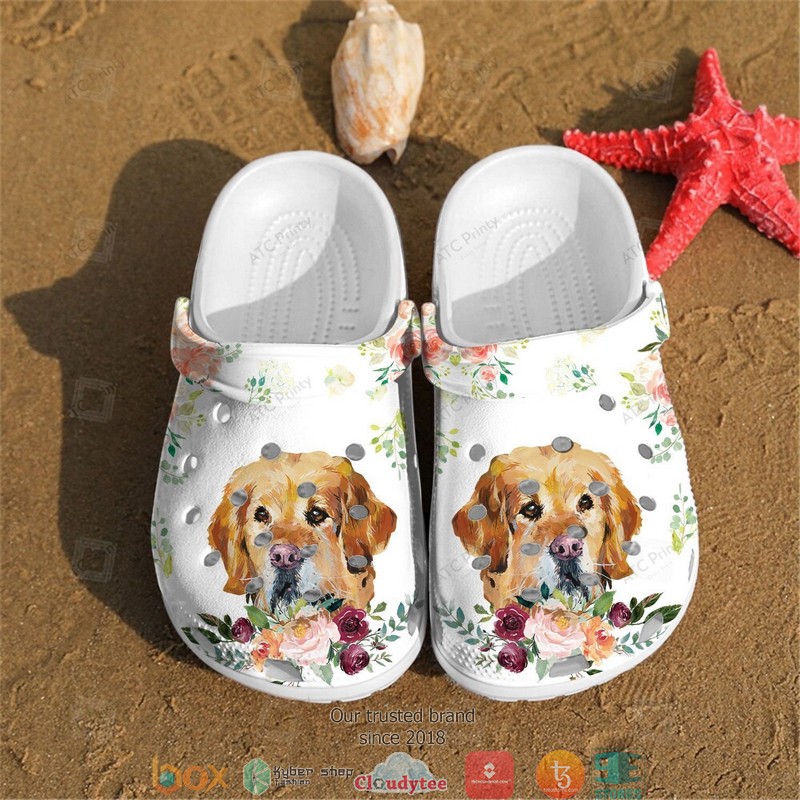Australian Shepherd flowers Crocband Clogs