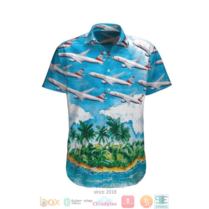 Austrian Airlines Boeing 777 2Z9ER Hawaiian Shirt