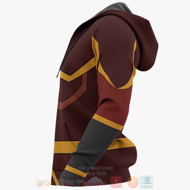 Avatar The Last Airbender Azula Uniform Anime 3D Hoodie Bomber Jacket 1 2 3 4 5