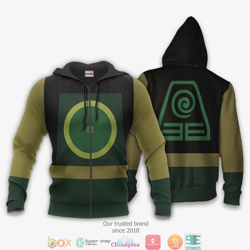 Avatar The Last Airbender Earth Nation 3d Hoodie Bomber jacket