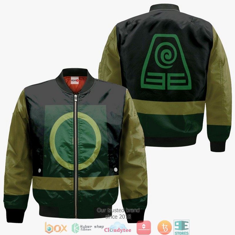 Avatar The Last Airbender Earth Nation 3d Hoodie Bomber jacket 1 2 3