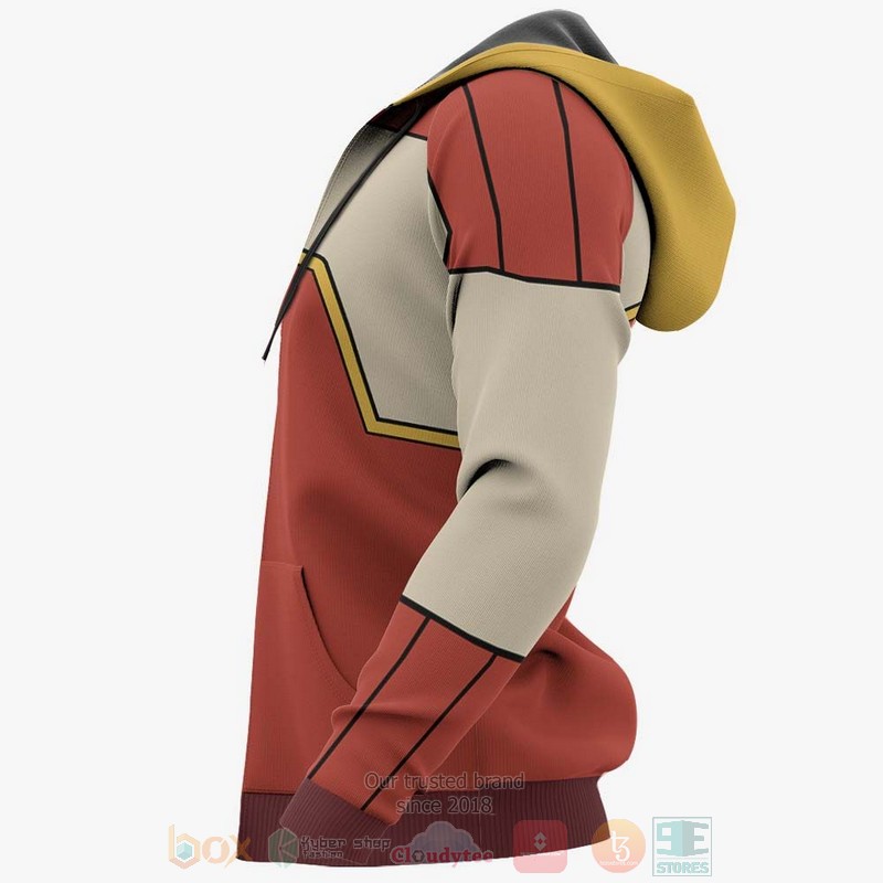 Avatar The Last Airbender Fire Ferret Anime 3D Hoodie Bomber Jacket 1 2 3 4 5