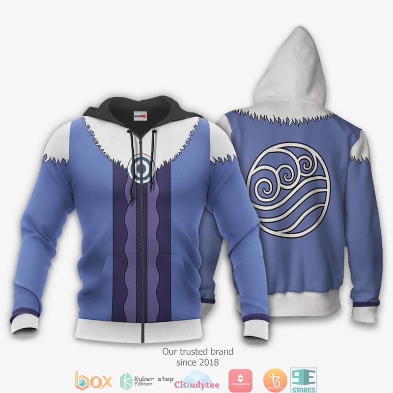 Avatar The Last Airbender Katara 3d Hoodie Bomber jacket