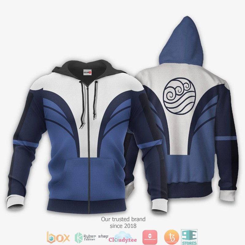 Avatar The Last Airbender Water Nation 3d Hoodie Bomber jacket