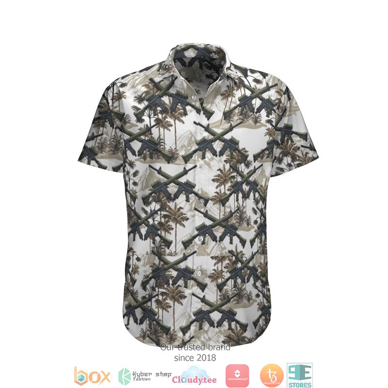 Canadian Army C7A2 Automatic Rifle Limited Hawaiian Shirt word3