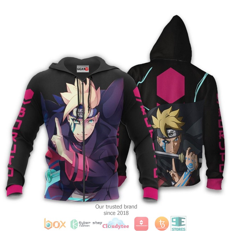 BRT Uzumaki BRT Anime Merch 3d Hoodie Bomber jacket
