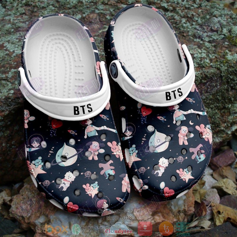BT21 BTS characters Planet galaxy crocband clog