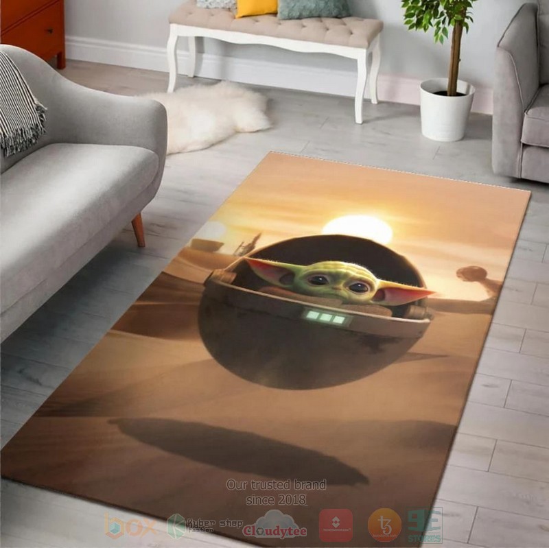 Baby Yoda Kids Room Area Rugs