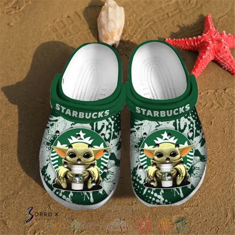 BEST Baby Yoda Starbucks Crocs Shoes