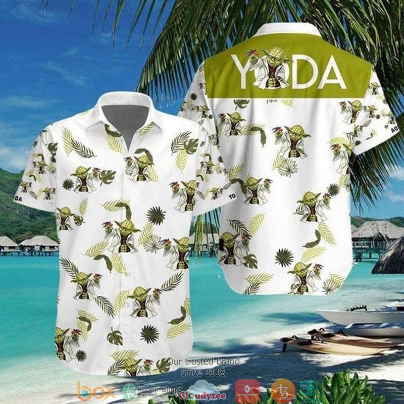 Baby Yoda Tropical Short Sleeve Hawaiian Shirt