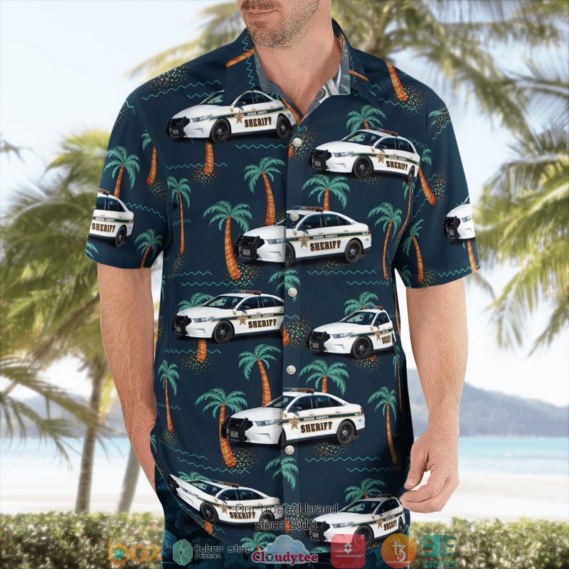 Baker County Florida Baker County Sheriffs Office Ford Taurus 3D Hawaii Shirt 1 2 3