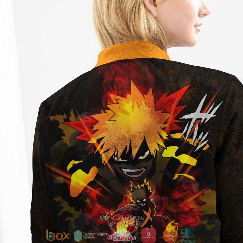 Bakugo Spirit Bomber Jacket word1