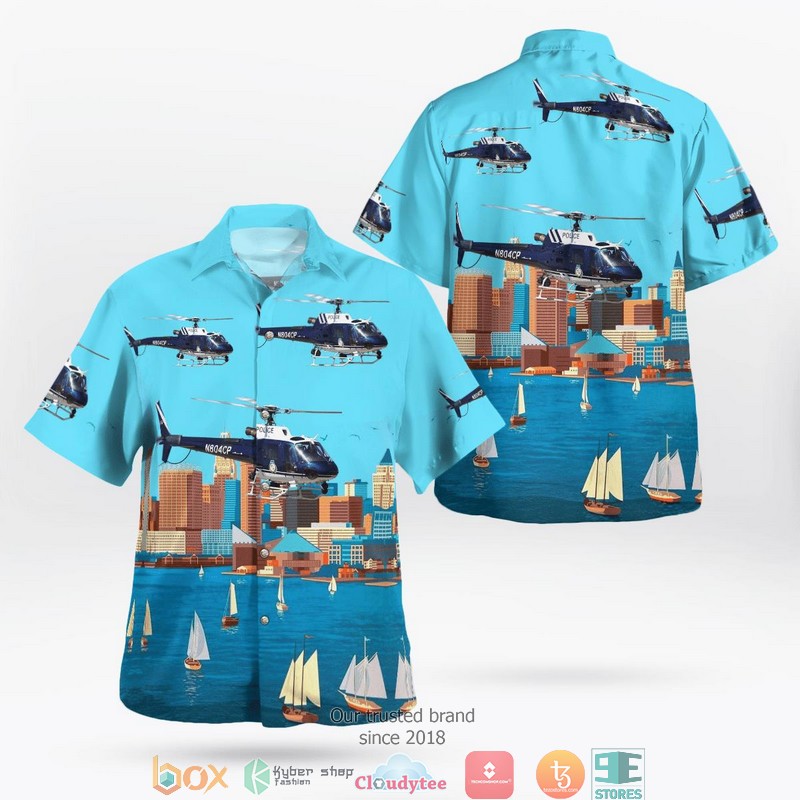 Baltimore County Maryland Baltimore County Police Department Eurocopter AS350B3 Helicopters Hawaii 3D Shirt 2 Baltimore County Maryland Baltimore County Police Department Eurocopter AS350B3 Helicopters Hawaii 3D Shirt