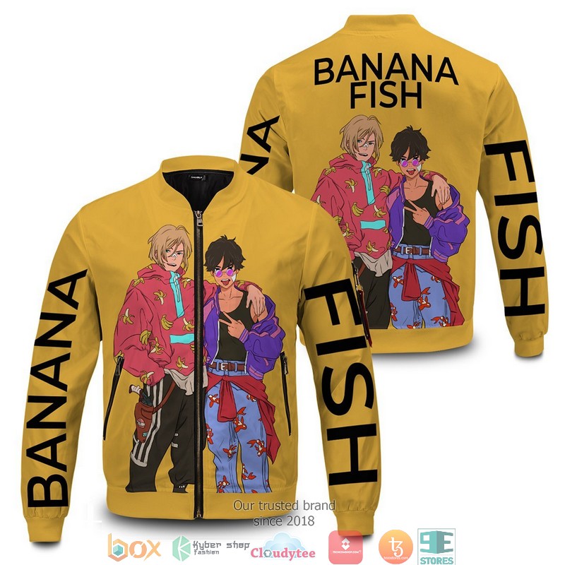 Banana Fish Bomber Jacket word1