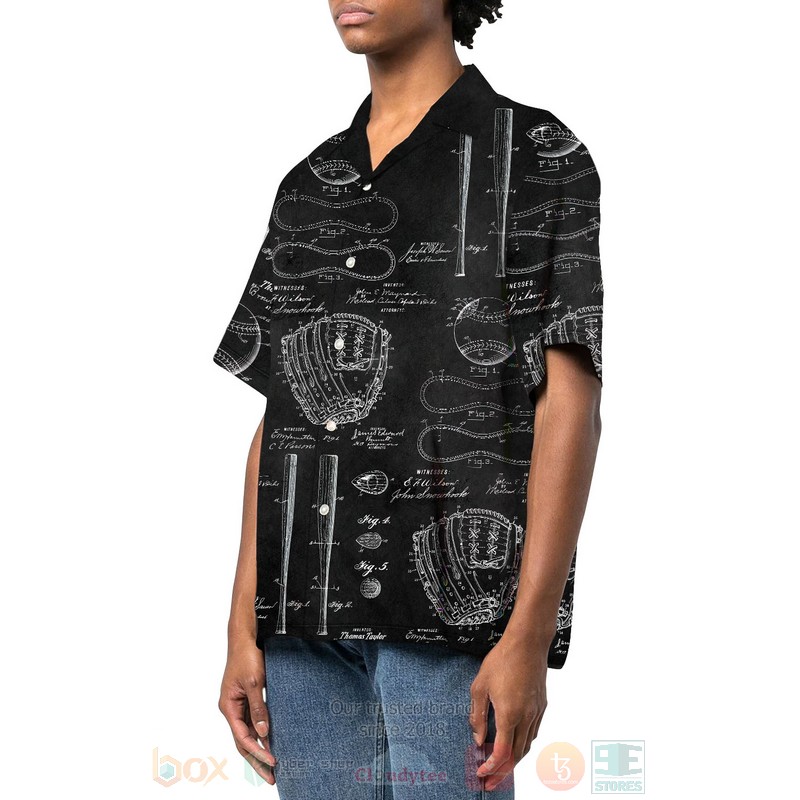 BEST Baseball Patent 3D Aloha Shirt 2 Baseball Patent Hawaiian Shirt 1