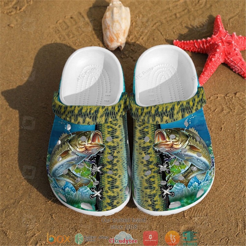 Bass Fish Crocband Clogs