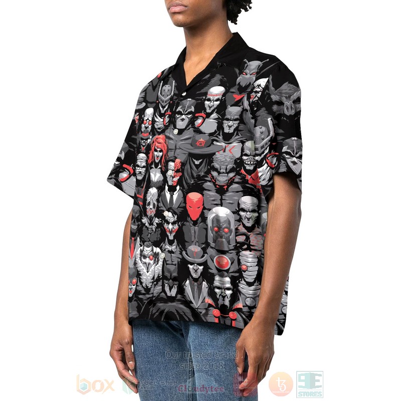 BEST Batman Villains 3D Aloha Shirt 2 Batman Villains Hawaiian Shirt 1