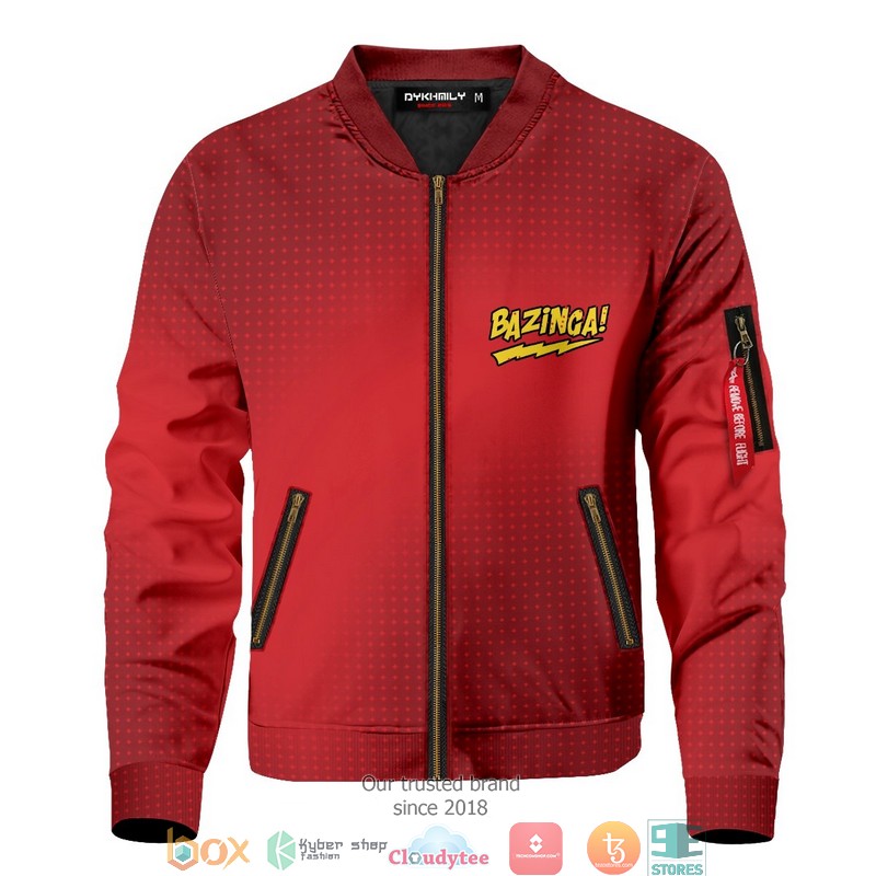 Bazinga Bomber Jacket word2