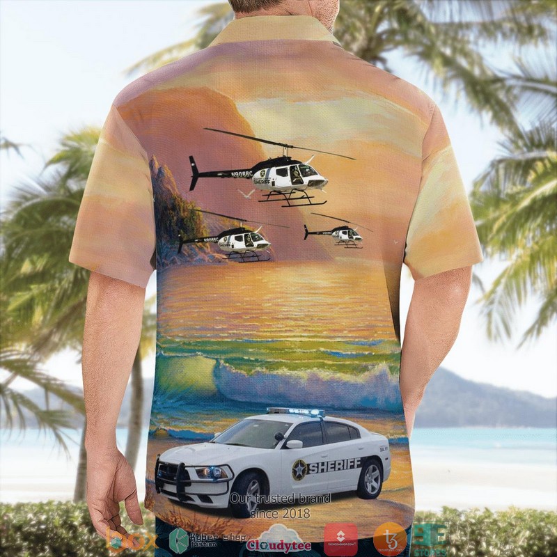 Beaufort County Sheriff South Carolina N908BC OH-58A Bell 206 & Car Hawaiian Shirt 2 Beaufort County Sheriff South Carolina N908BC OH-58A Bell 206 & Car Hawaiian Shirt word2