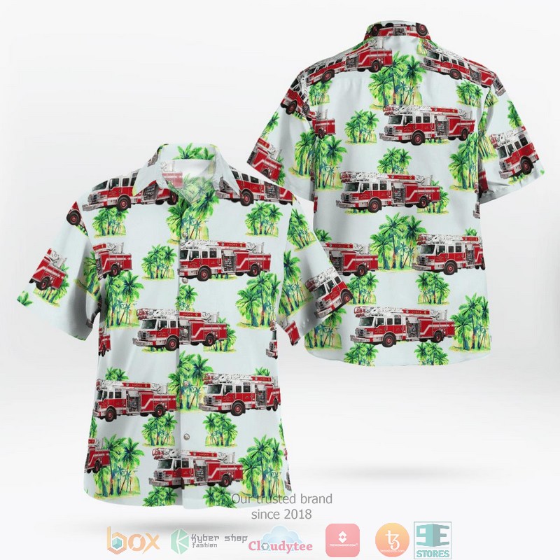 NEW Beaufort Port Royal Fire Department South Carolina Hawaii Shirt word1