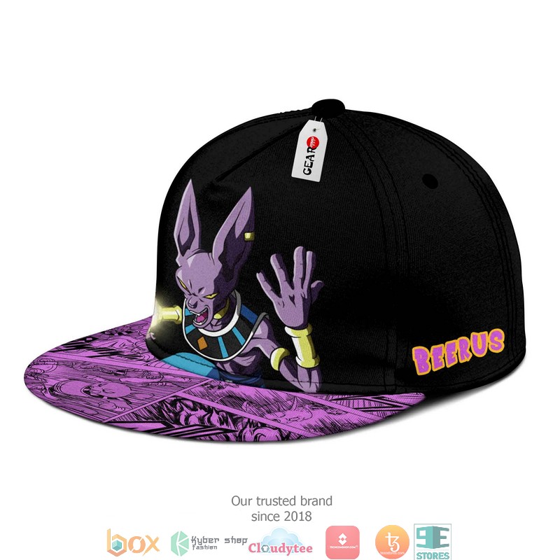Beerus Anime Dragon Ball Snapback hat 1