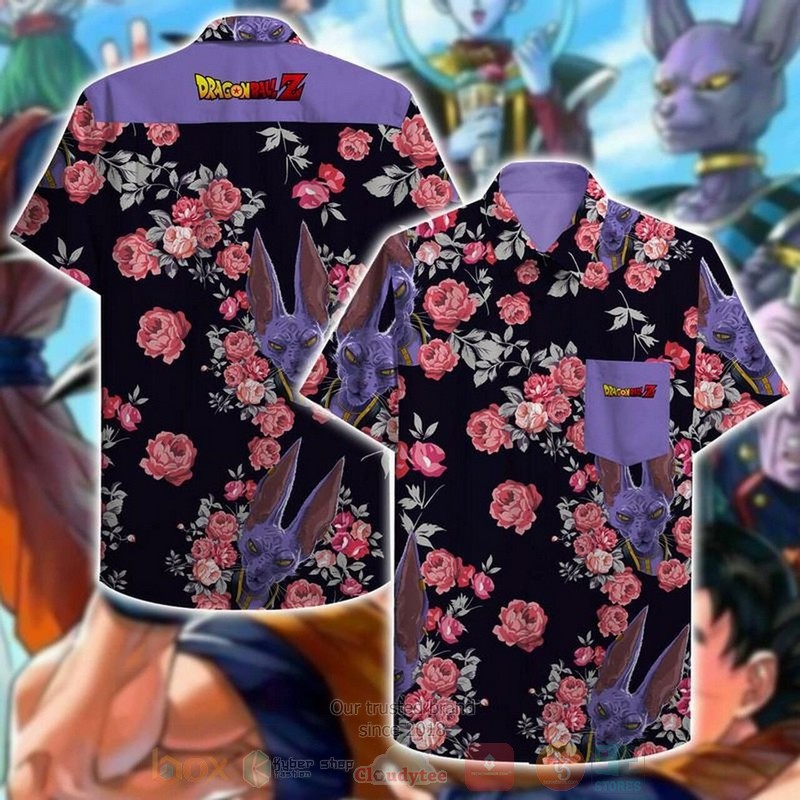 Beerus Dragon Ball Z Short Sleeve Hawaiian Shirt