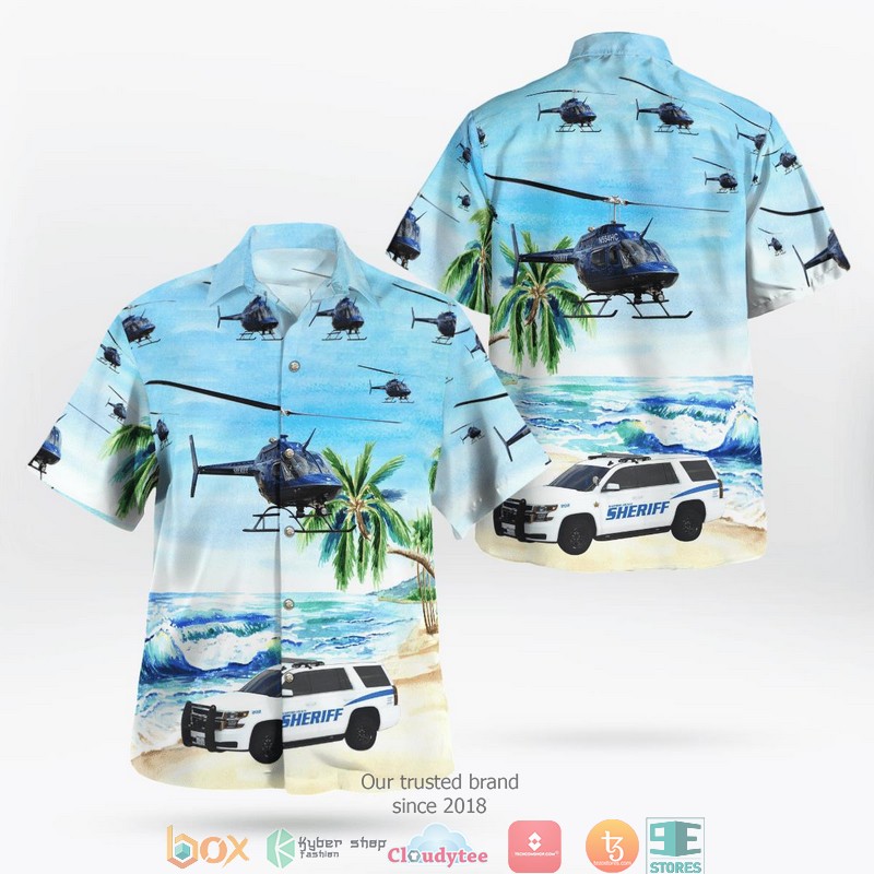 Bel Air Maryland Harford County Sheriff's Office Car And Bell OH-58 Helicopter Hawaii 3D Shirt 2 Bel Air Maryland Harford County Sheriffs Office Car And Bell OH 58 Helicopter Hawaii 3D Shirt
