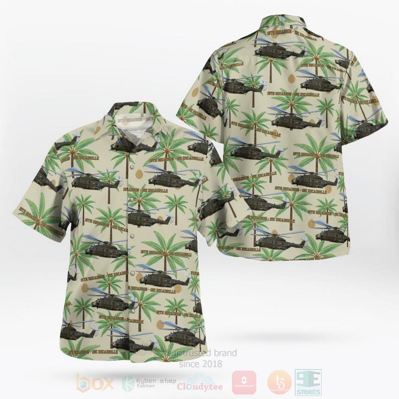 BEST Belgian Air Component 18th Squadron Belgium NHIndustries NH90 3D Aloha Shirt