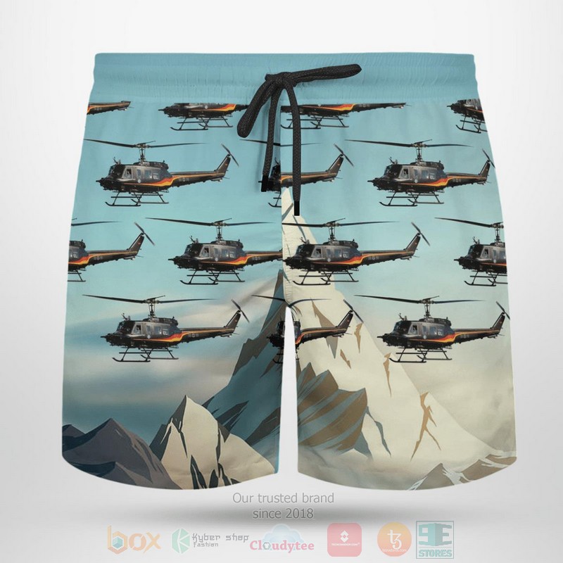 Bell UH 1D German Airforce Hawaiian Shirt Short 1 2 3 4 5 6 7 8