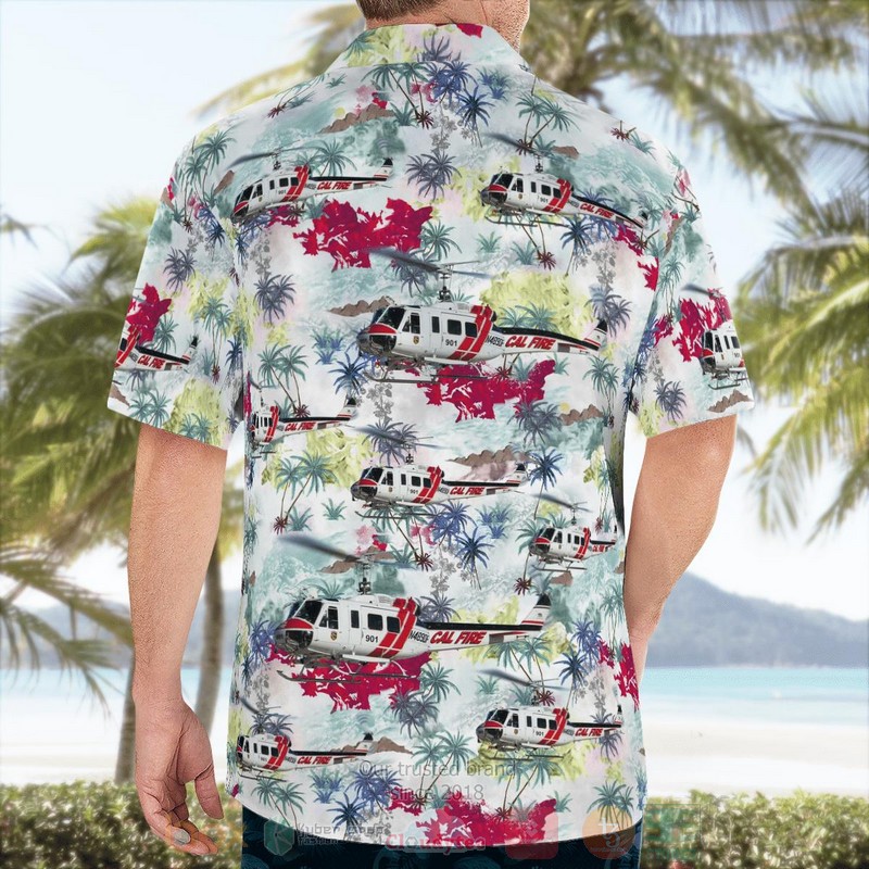 BEST Bell UH-1F Super Hueya 360 Gallons Copter 901 CAL Fire 3D Aloha Shirt word2