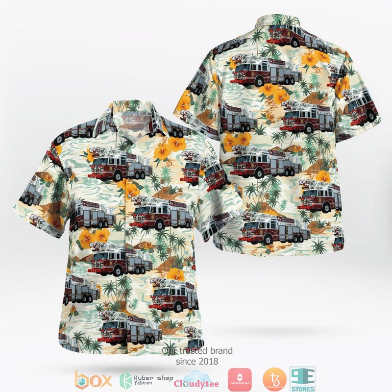 Beltsville Volunteer Fire Department Prince George's County Maryland Hawaiian Shirt word2
