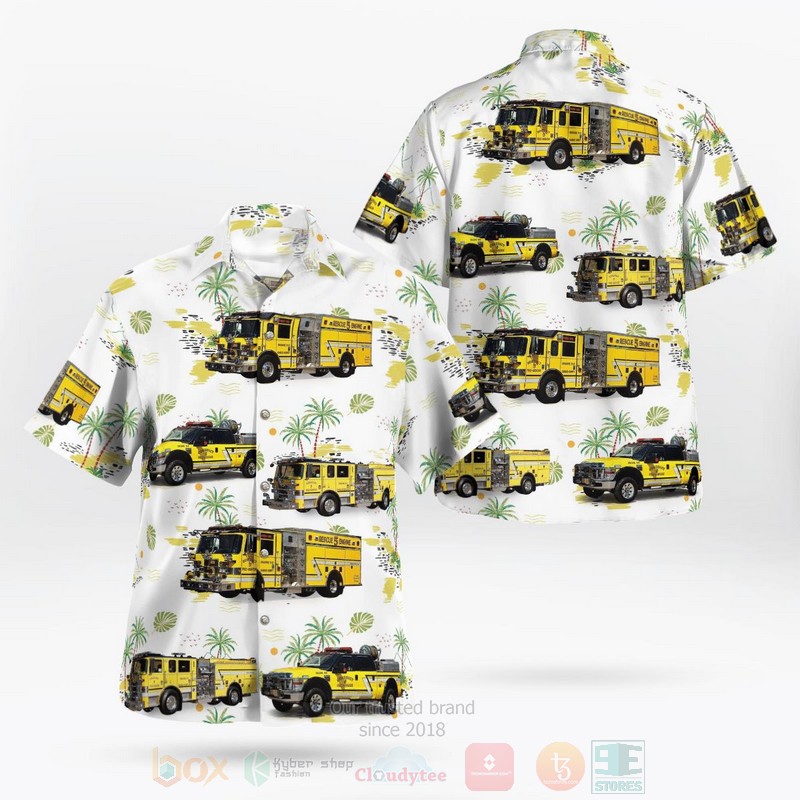 Benedict Volunteer Fire Department and Rescue Squad Hawaiian Shirt