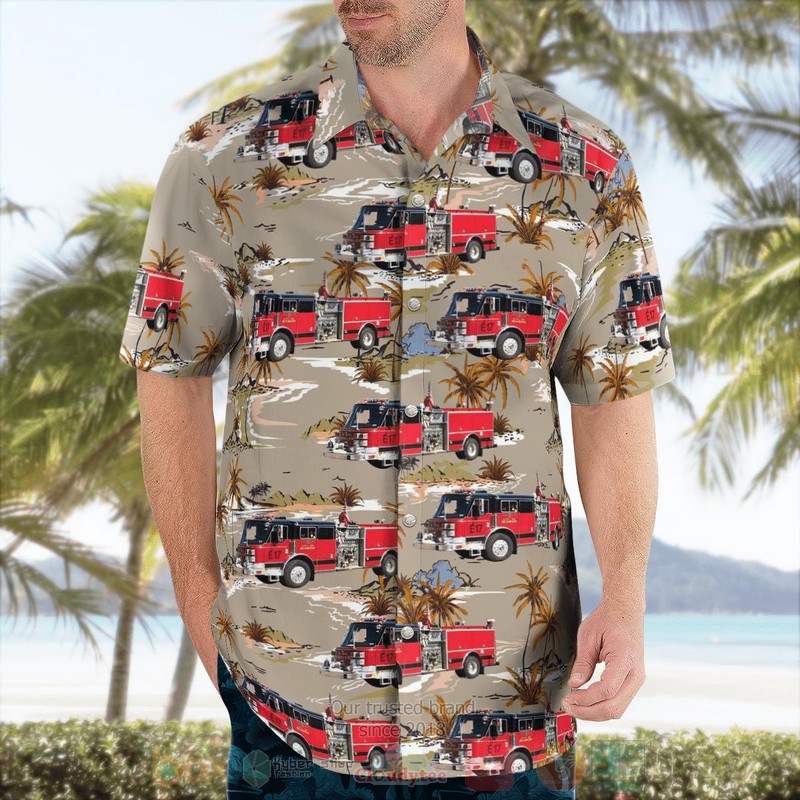 BEST Benwood, Marshall County, West Virginia, Benwood Fire Department 3D Aloha Shirt word1