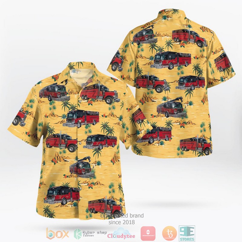 Bethlehem Northampton County Pennsylvania Hecktown Volunteer Fire Company 1 Hawaiian shirt word3