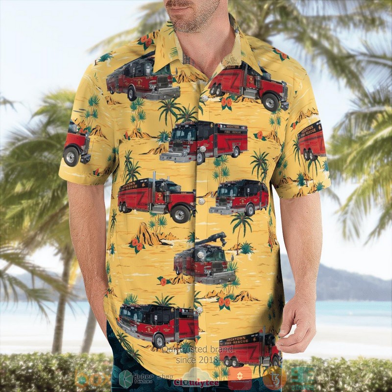 Bethlehem Northampton County Pennsylvania Hecktown Volunteer Fire Company 1 Hawaiian shirt word2
