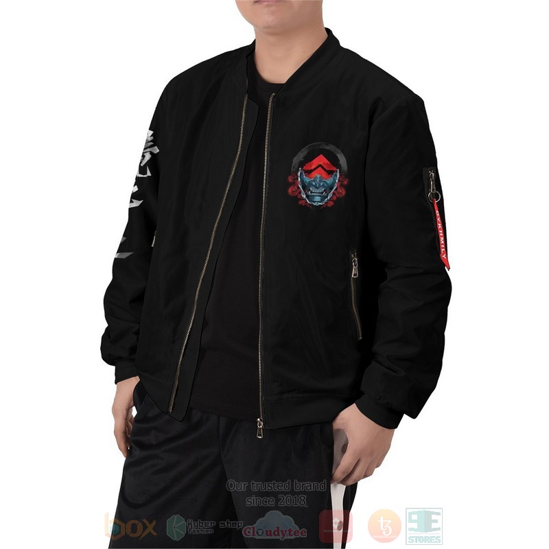 BEST Beware of the Ghost 3D Zipper Bomber Jacket word2