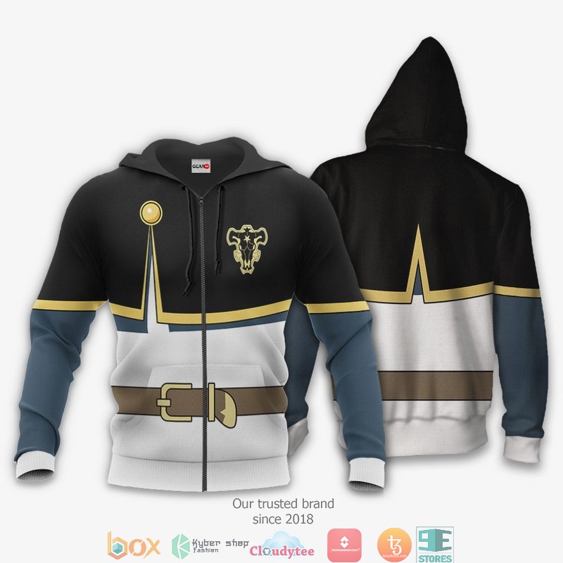 Black Bull Asta Black Clover Anime 3d Hoodie Bomber jacket