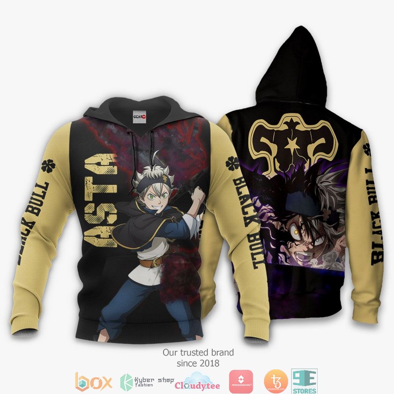 Black Bull Devil Asta Black Clover Anime 3d Hoodie, Bomber jacket 3 Black Bull Devil Asta Black Clover Anime 3d Hoodie Bomber jacket 1 2