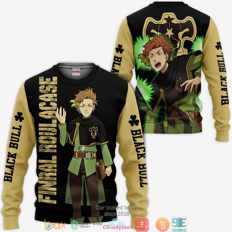 Black Bull Finral Roulacase Black Clover Anime 3d Hoodie, Bomber jacket 2 Black Bull Finral Roulacase Black Clover Anime 3d Hoodie Bomber jacket 1